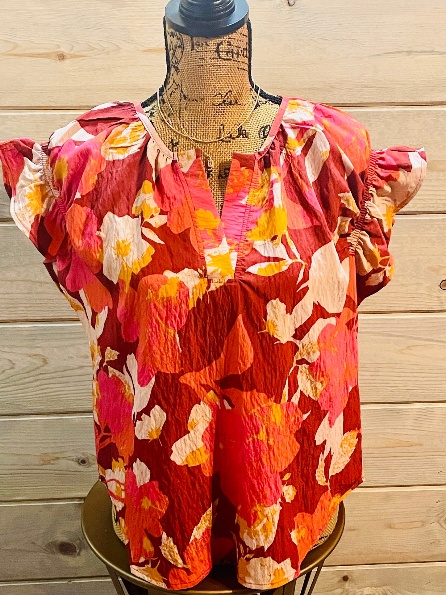 Chelsea Floral Blouse - Milly's Boutique