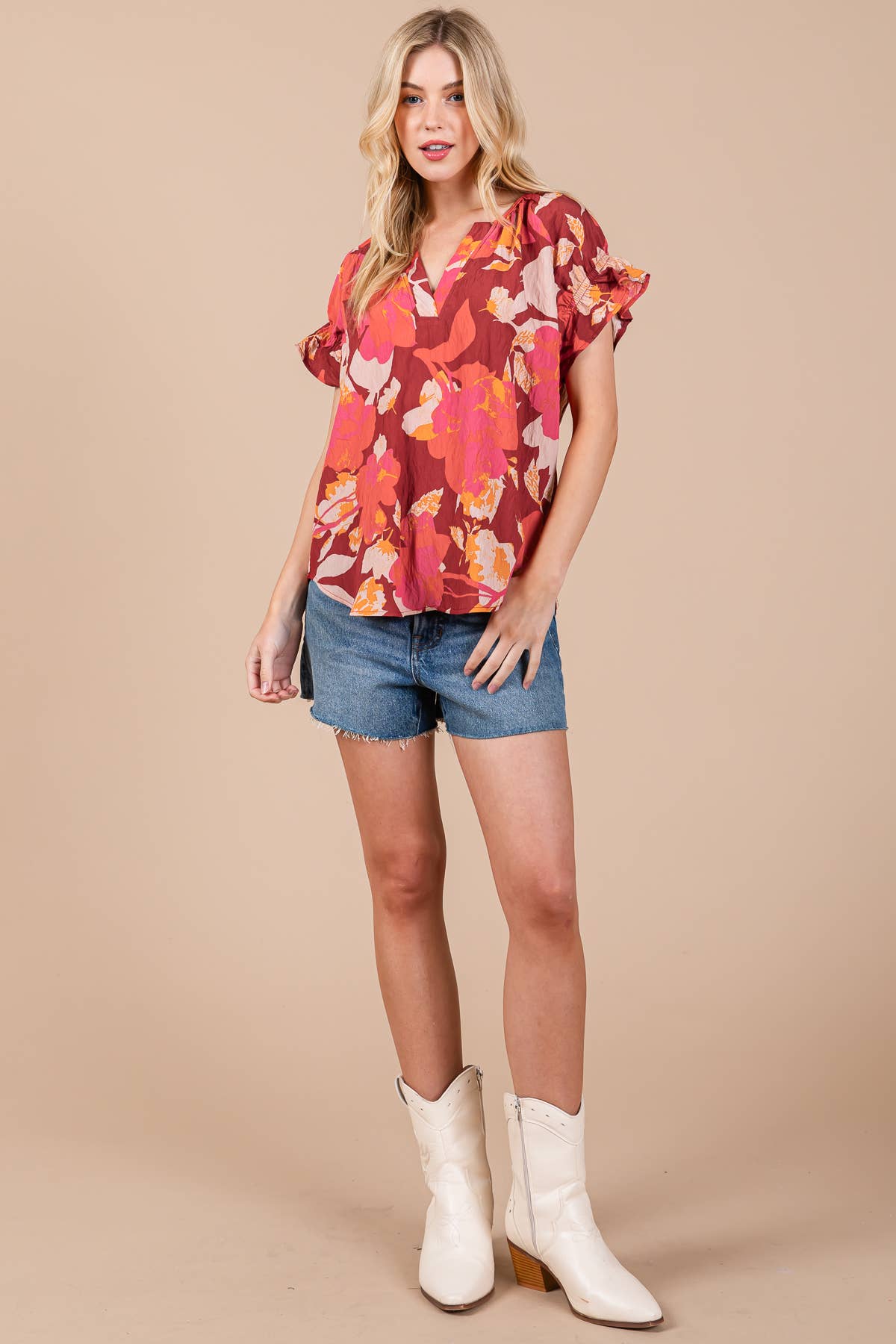 Chelsea Floral Blouse - Milly's Boutique