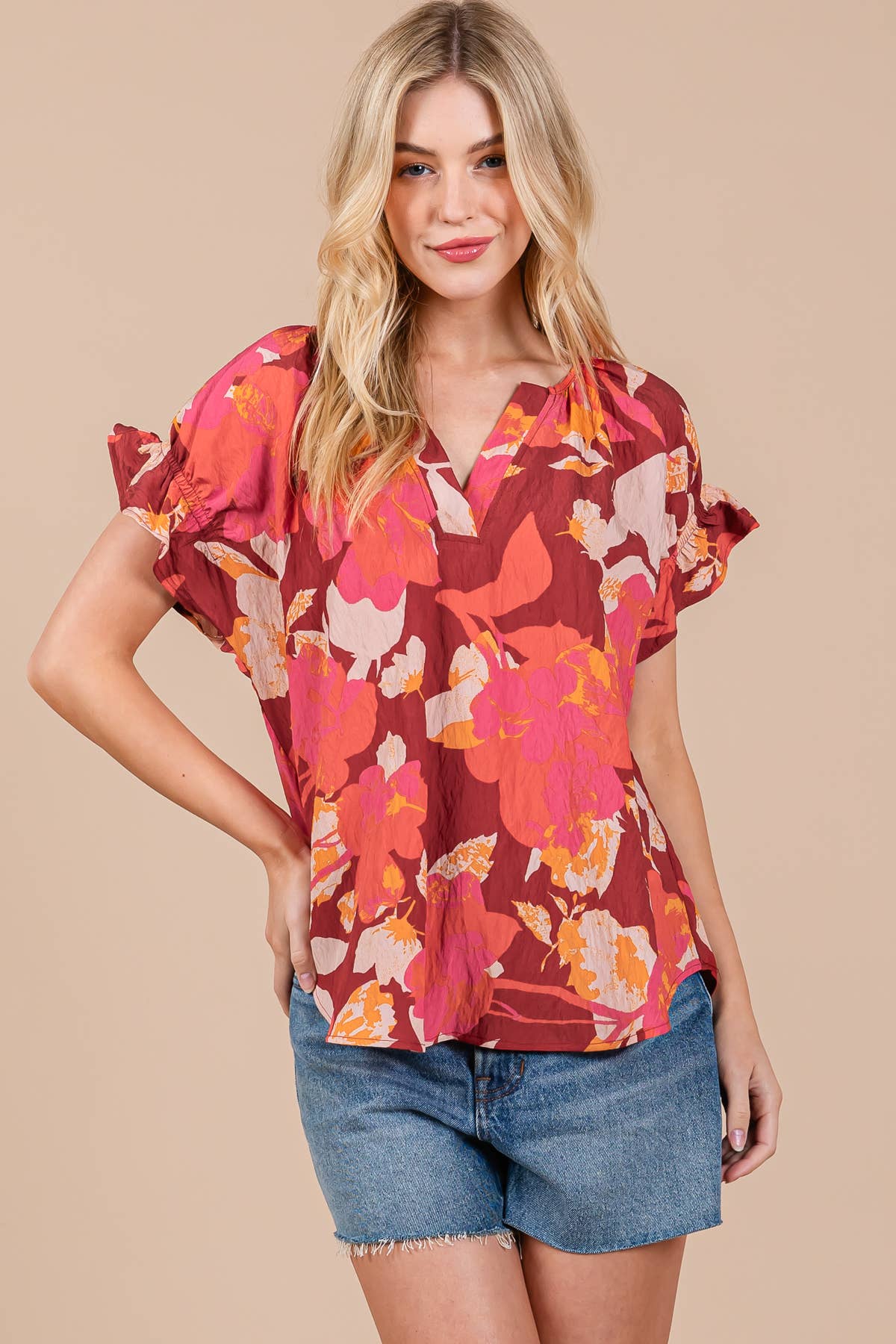 Chelsea Floral Blouse - Milly's Boutique