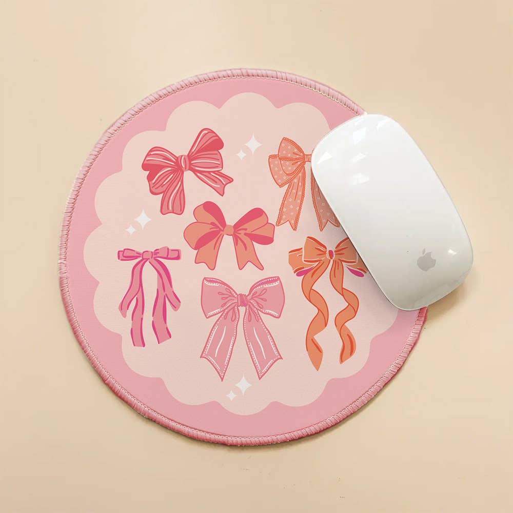 Chic Clicks Mouse Pad-Blushing Bows - Milly's Boutique
