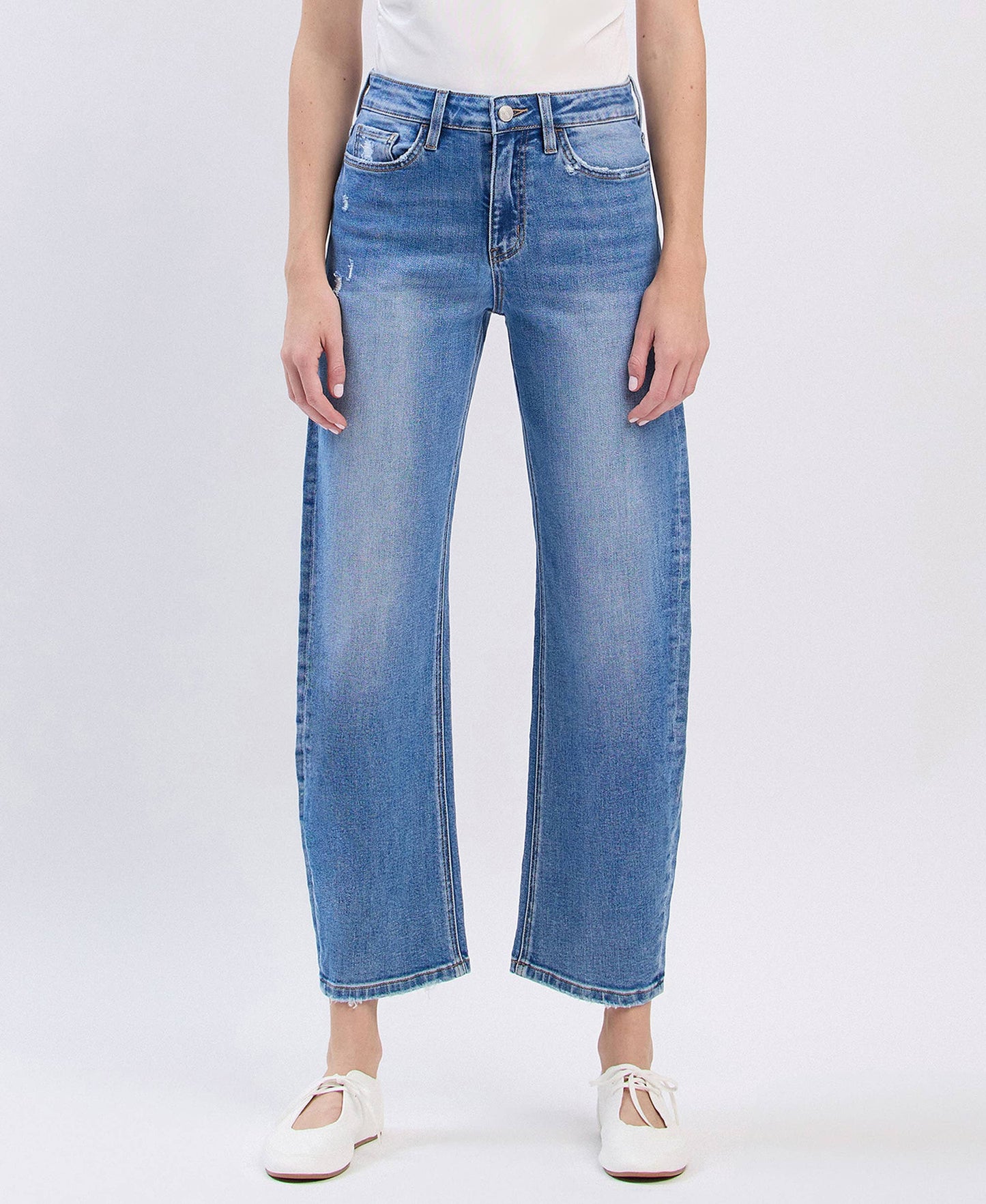 Cora Barrel Jeans - Milly's Boutique