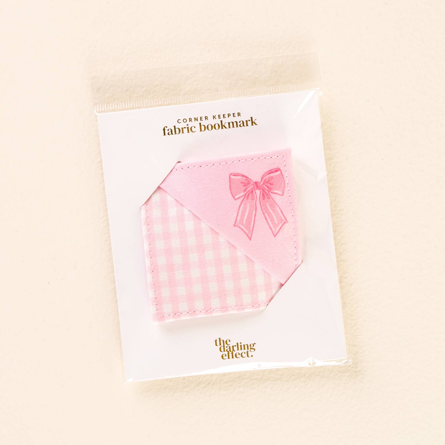 Corner Keeper Fabric Bookmark-Bow Pink - Milly's Boutique