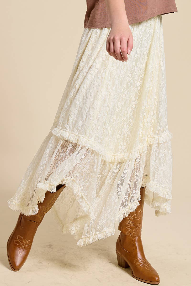 The Lace Hanky Maxi Skirt