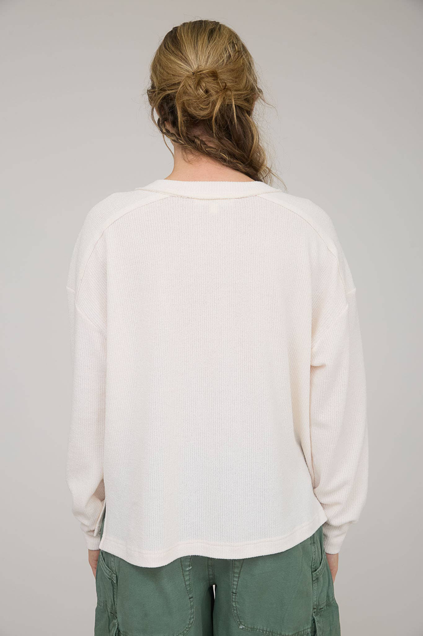 Jolie Ribbed Henley Top