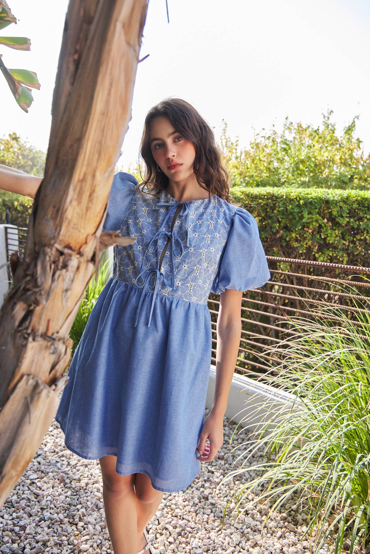 Darla Eyelet Detail Dress - Milly's Boutique