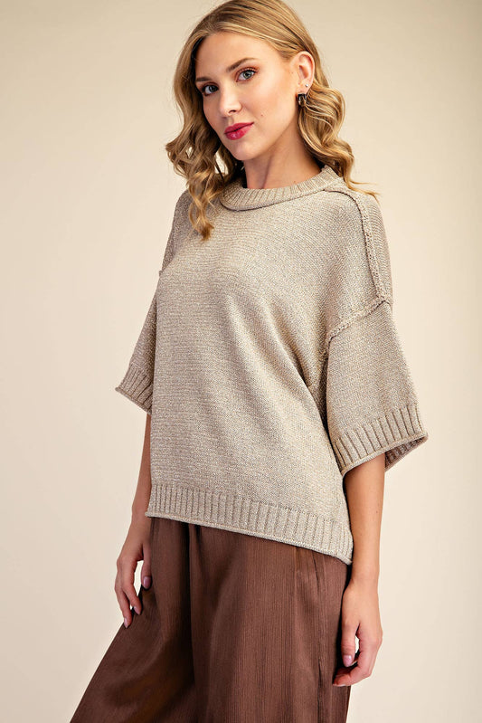 The Lurex Metallic Sweater