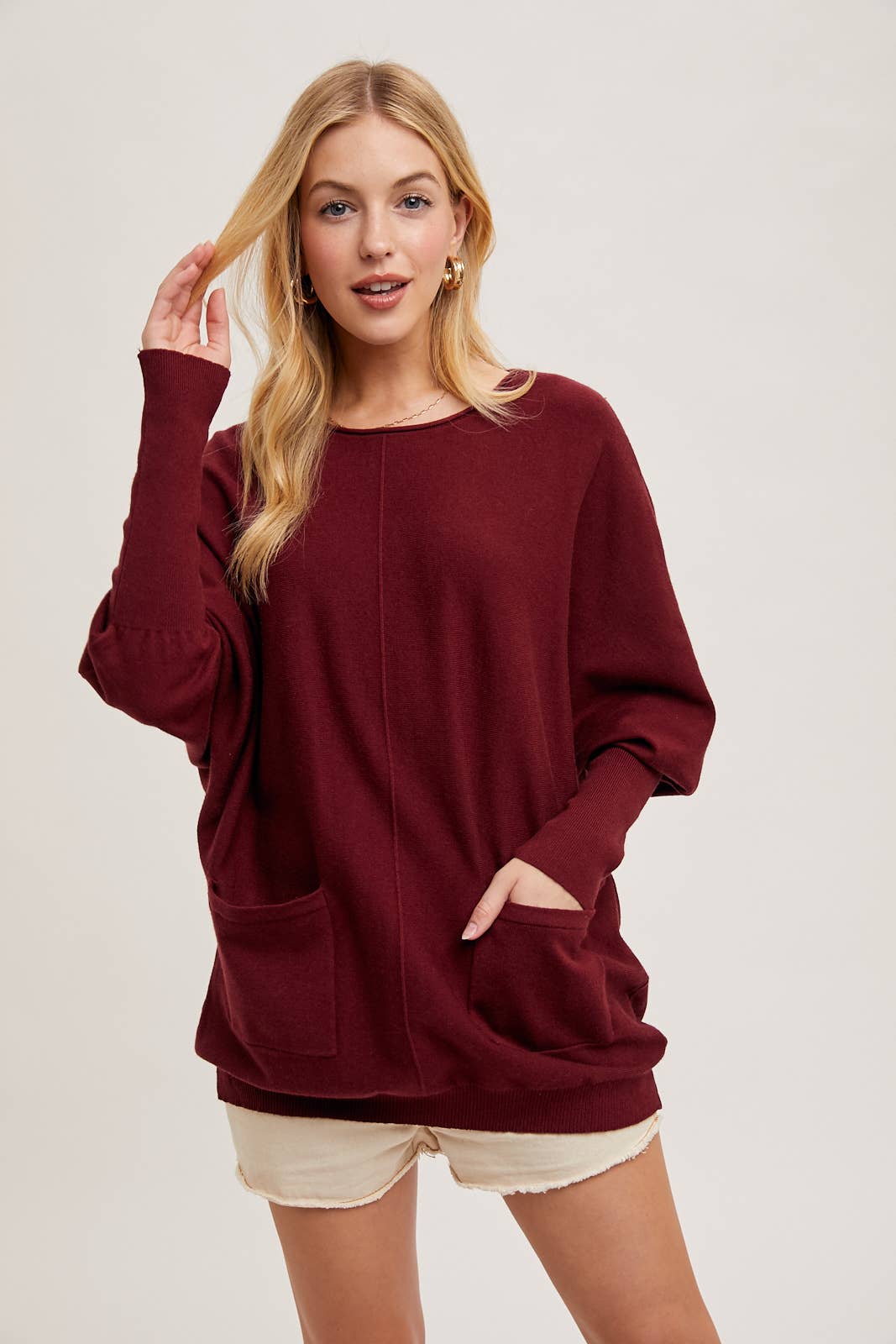 Laura Dolman Tunic Sweater