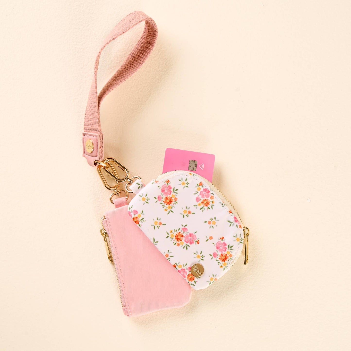 Dynamic Duo Pouch Wristlet-Endless Daydream Cream - Milly's Boutique
