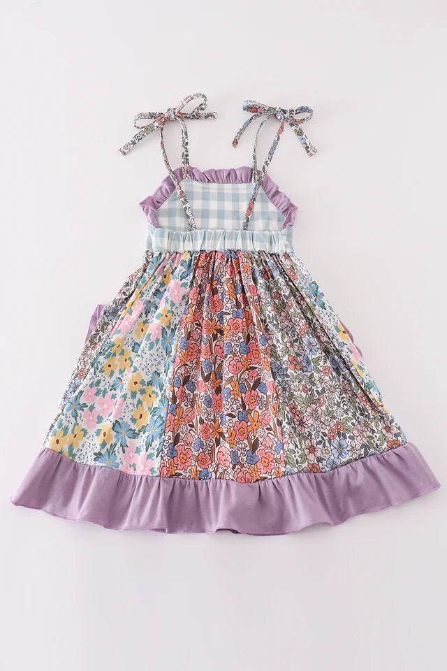 Emma Floral Patchwork Dress - Milly's Boutique