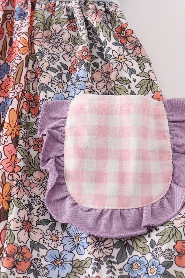 Emma Floral Patchwork Dress - Milly's Boutique