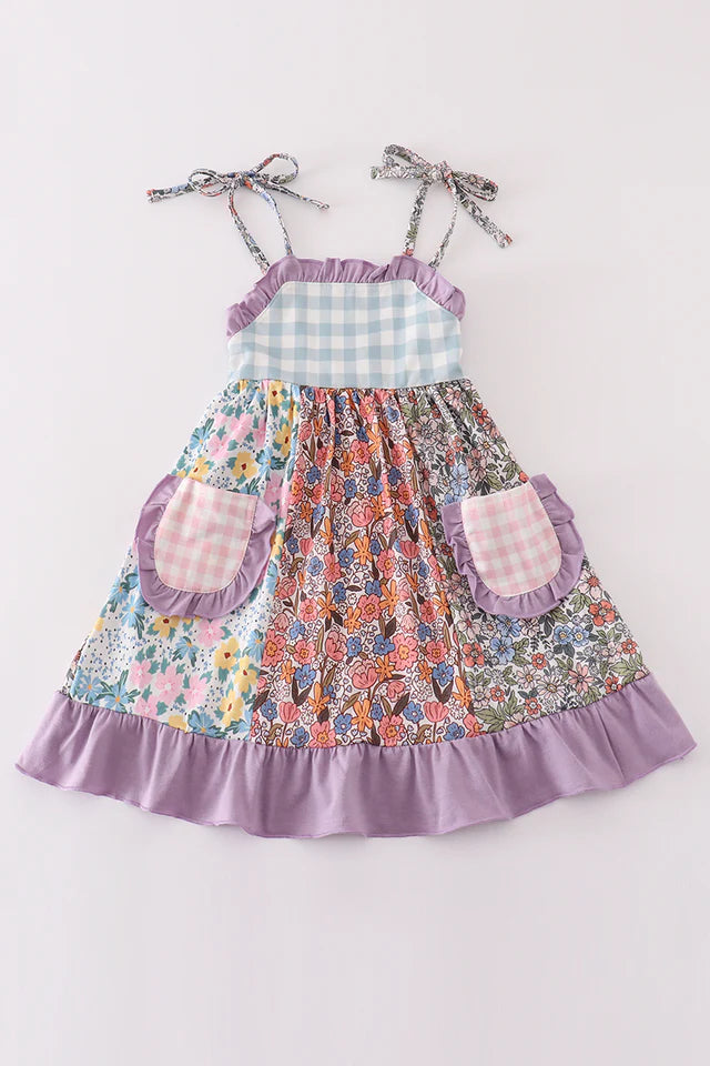 Emma Floral Patchwork Dress - Milly's Boutique