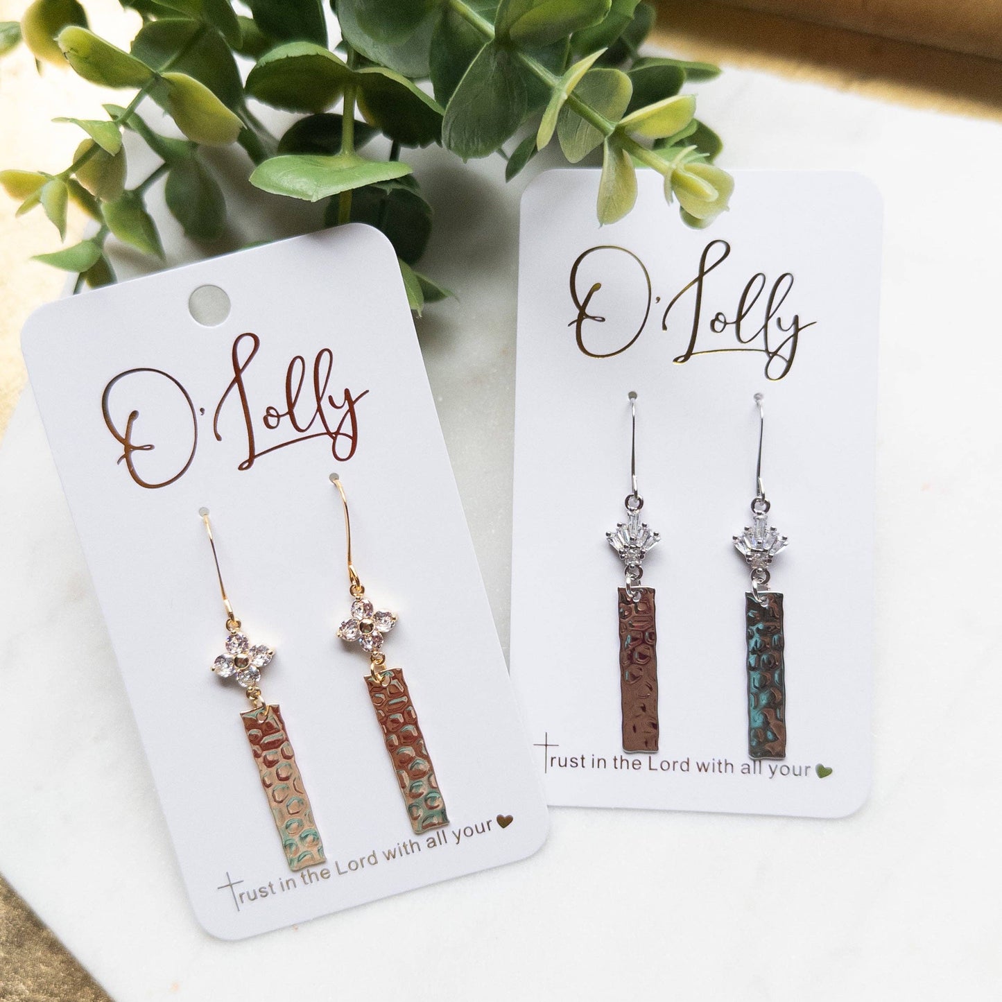 Evelyn CZ Bar Earrings - Milly's Boutique