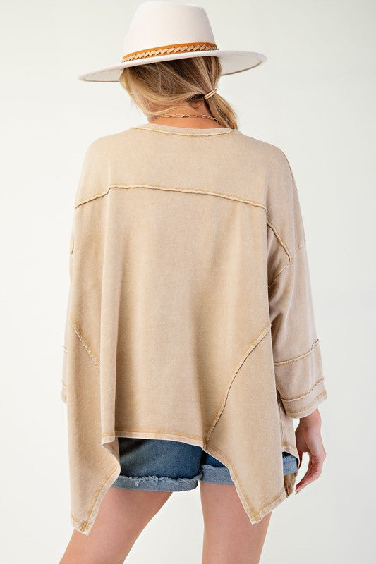 Evie Shark Bite Plus Top - Milly's Boutique