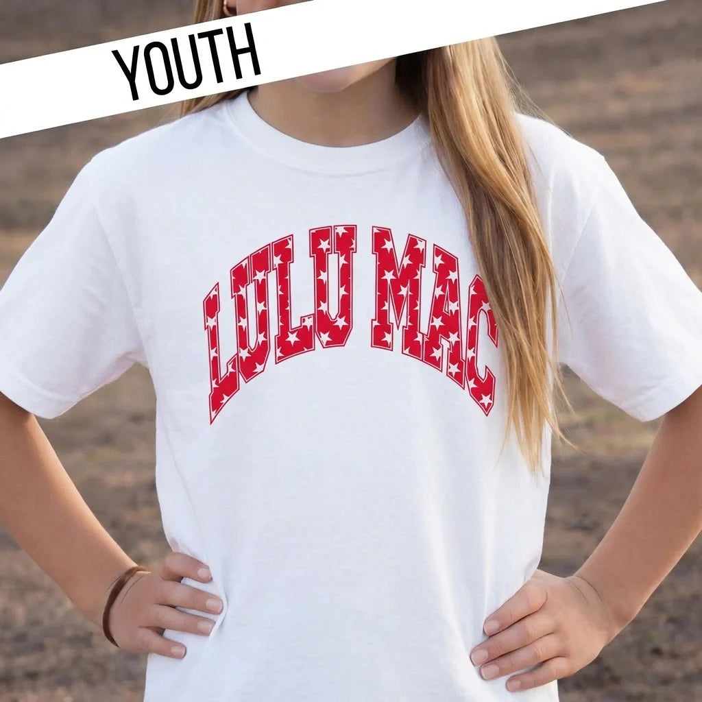 Lulu Mac Star Youth Comfort Colors Tee