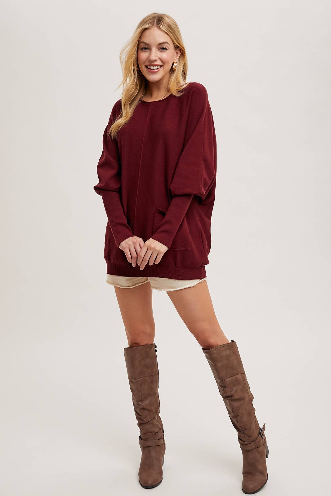 Laura Dolman Tunic Sweater
