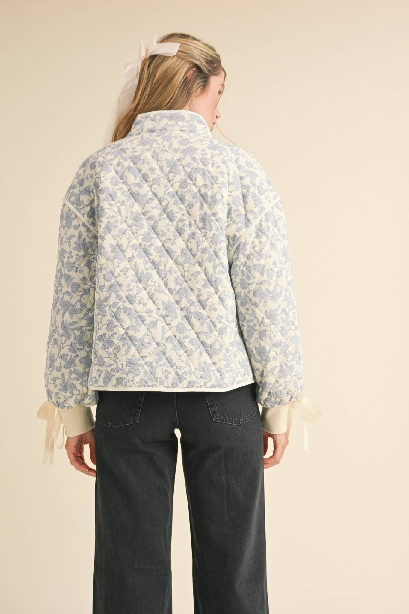 Adorable Floral Quilted Jacket