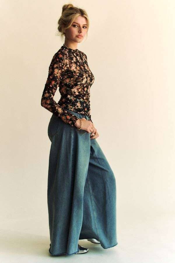 Floral Mesh Layering Top - Milly's Boutique