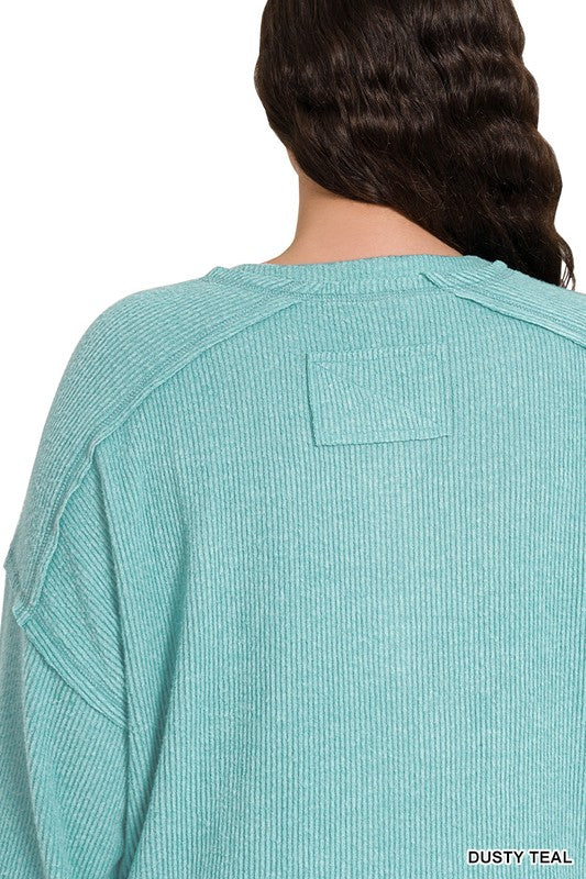 Hacci Henley Plus Top - Milly's Boutique