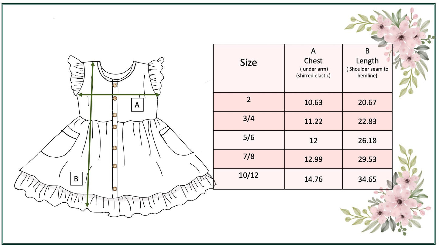 Hadley Floral Pocket Ruffle Dress - Milly's Boutique