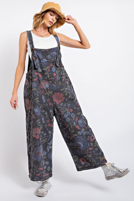Hazel Printed Overall - Milly's Boutique