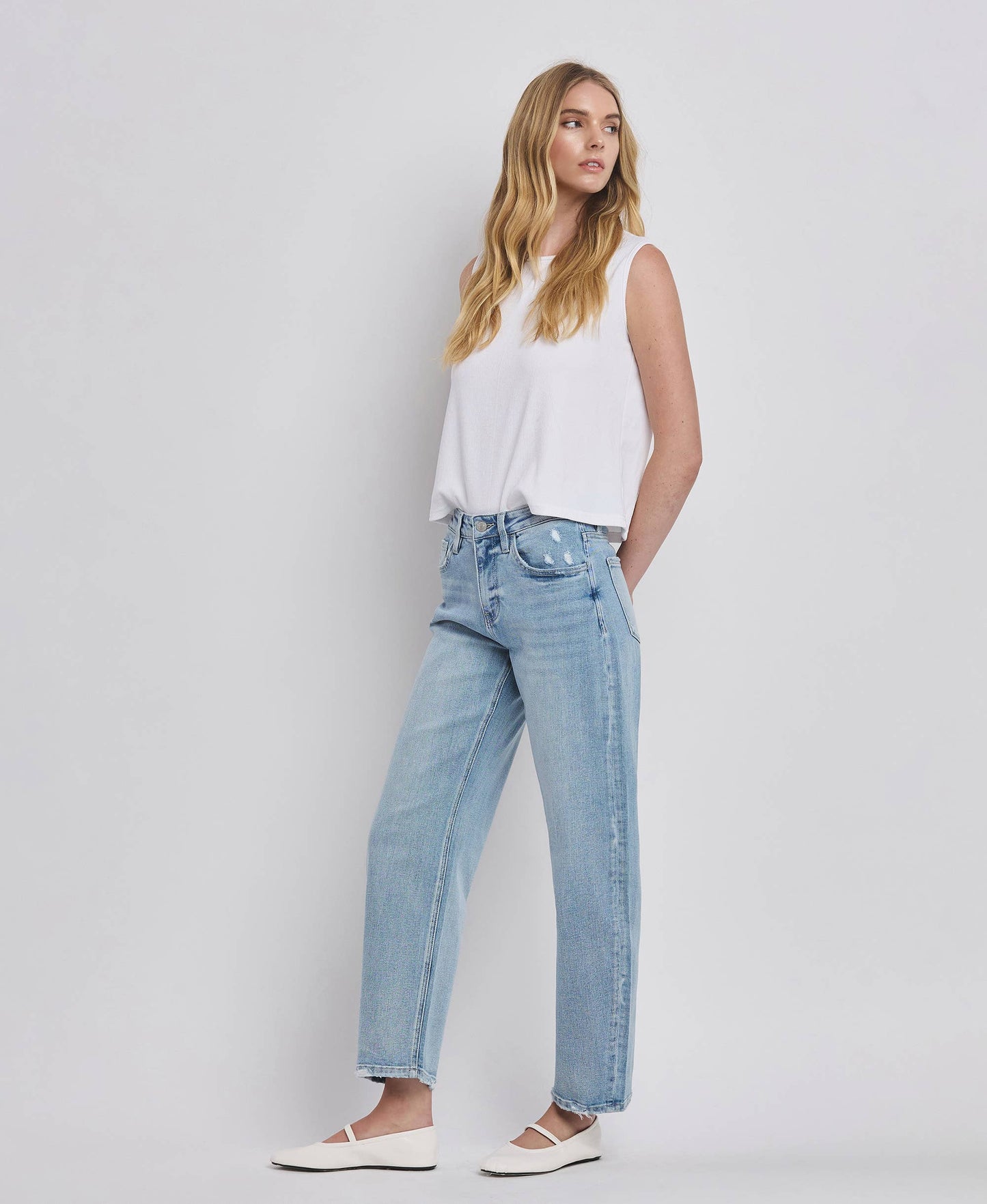 High Rise Barrel Jean - Milly's Boutique
