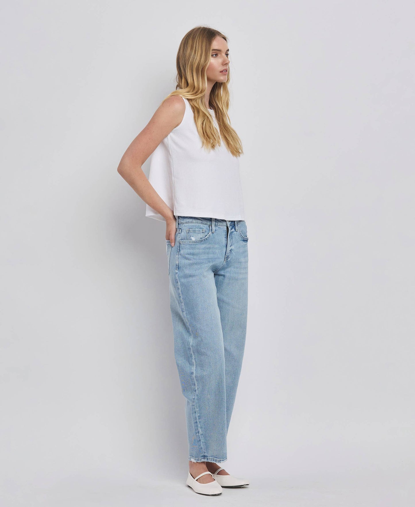 High Rise Barrel Jean - Milly's Boutique