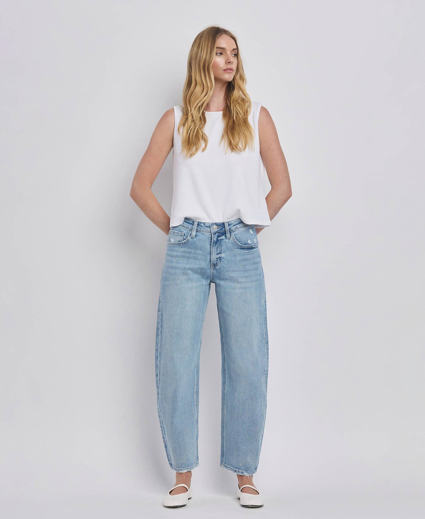 High Rise Barrel Jean - Milly's Boutique