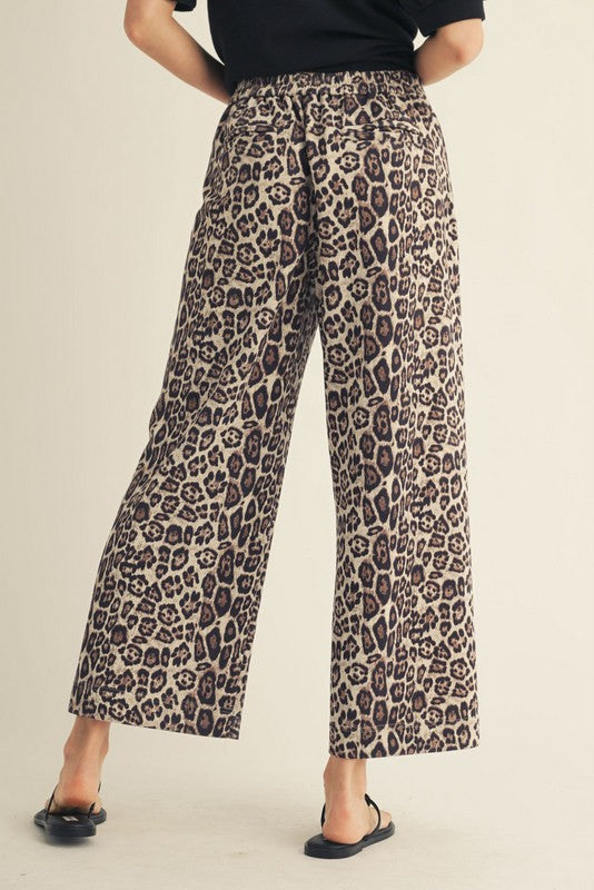 High Waist Wide Leg Leopard Pants - Milly's Boutique