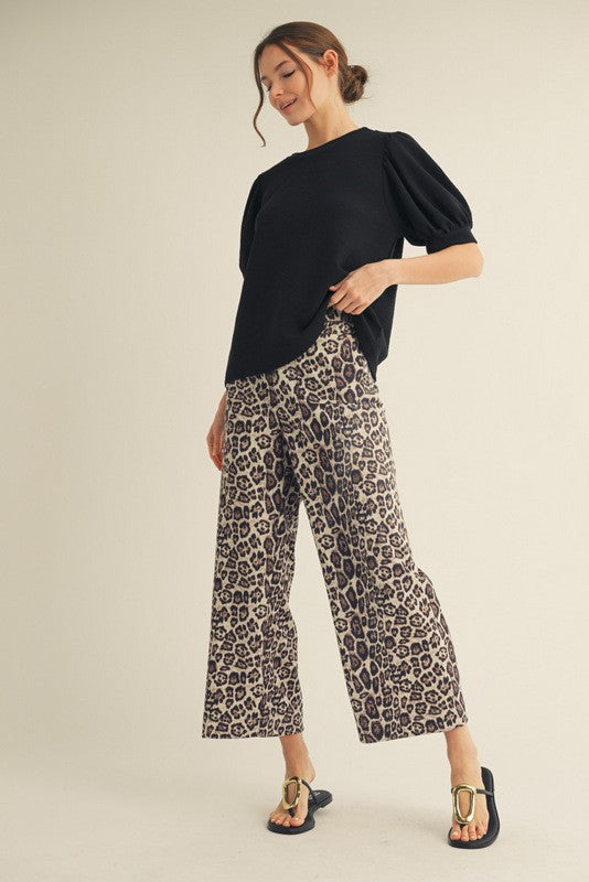 High Waist Wide Leg Leopard Pants - Milly's Boutique