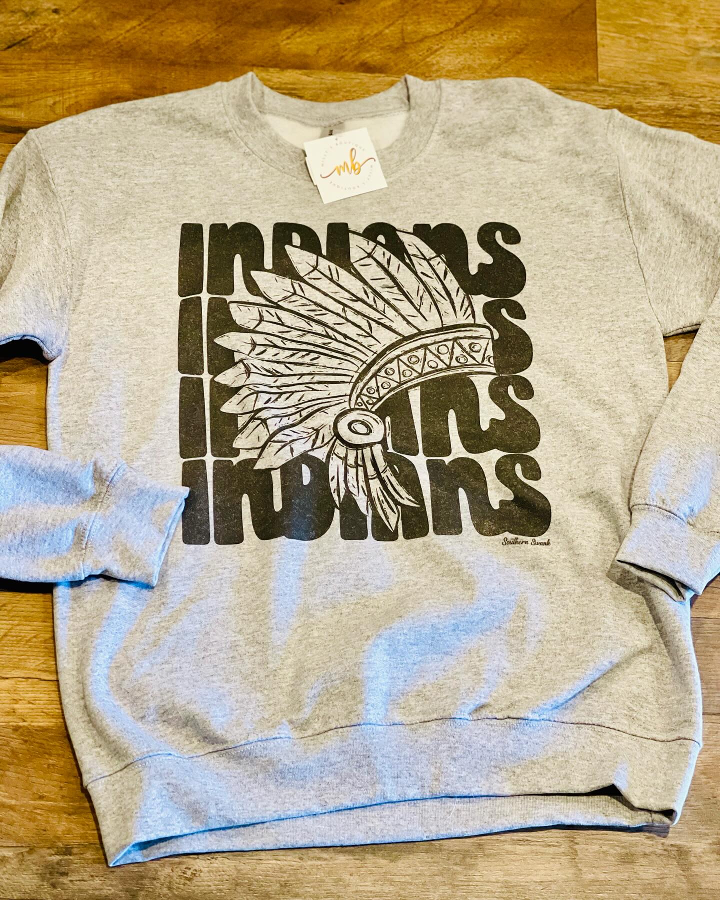 INDIAN Mascot Sweatshirt - Milly's Boutique