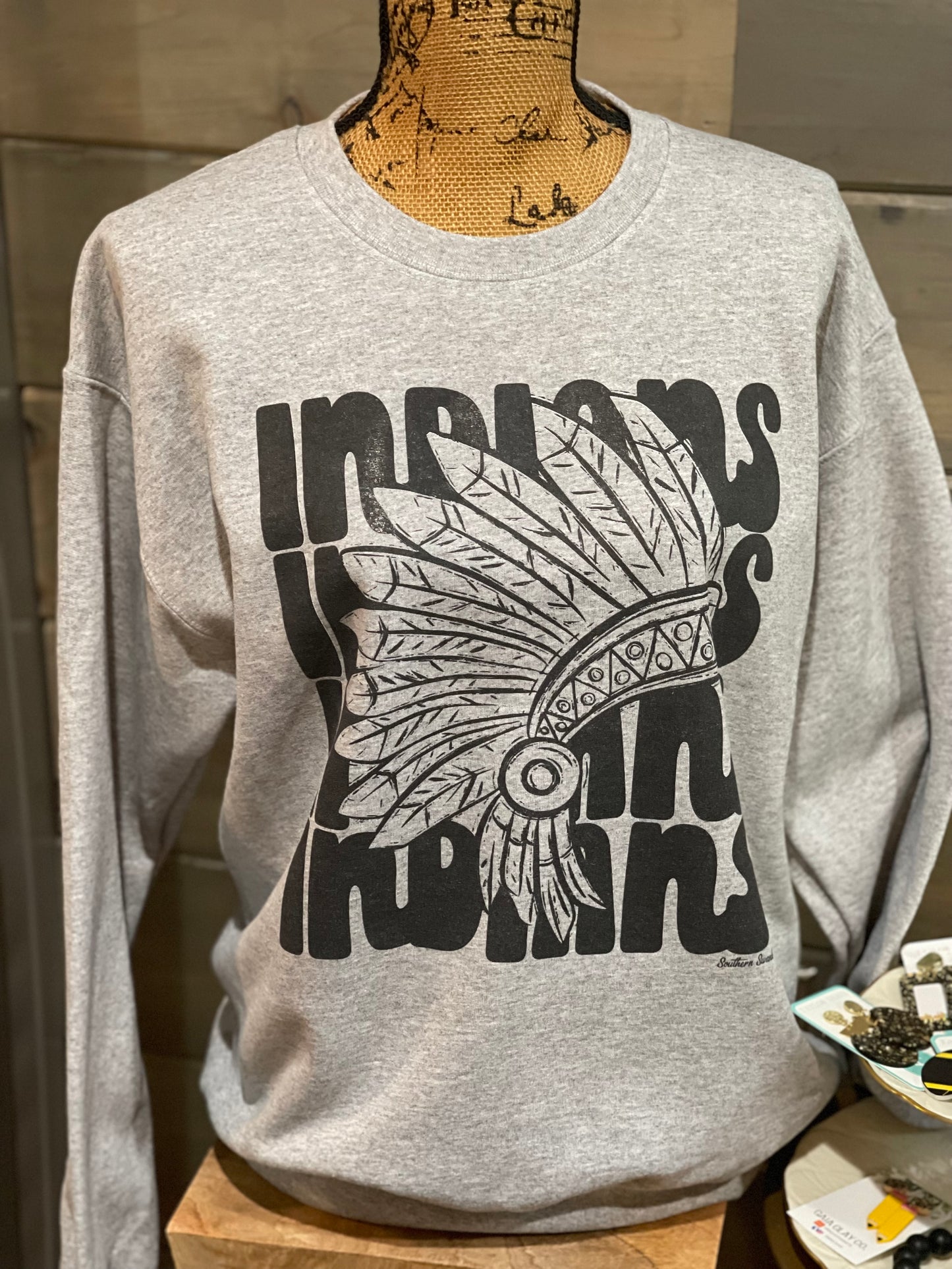 INDIAN Mascot Sweatshirt - Milly's Boutique