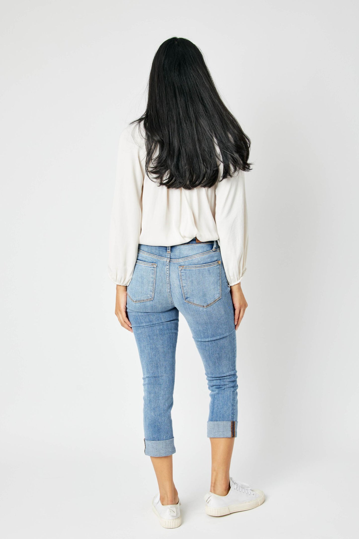 Janie Mid Rise Cuffed Skinny Jean - Milly's Boutique