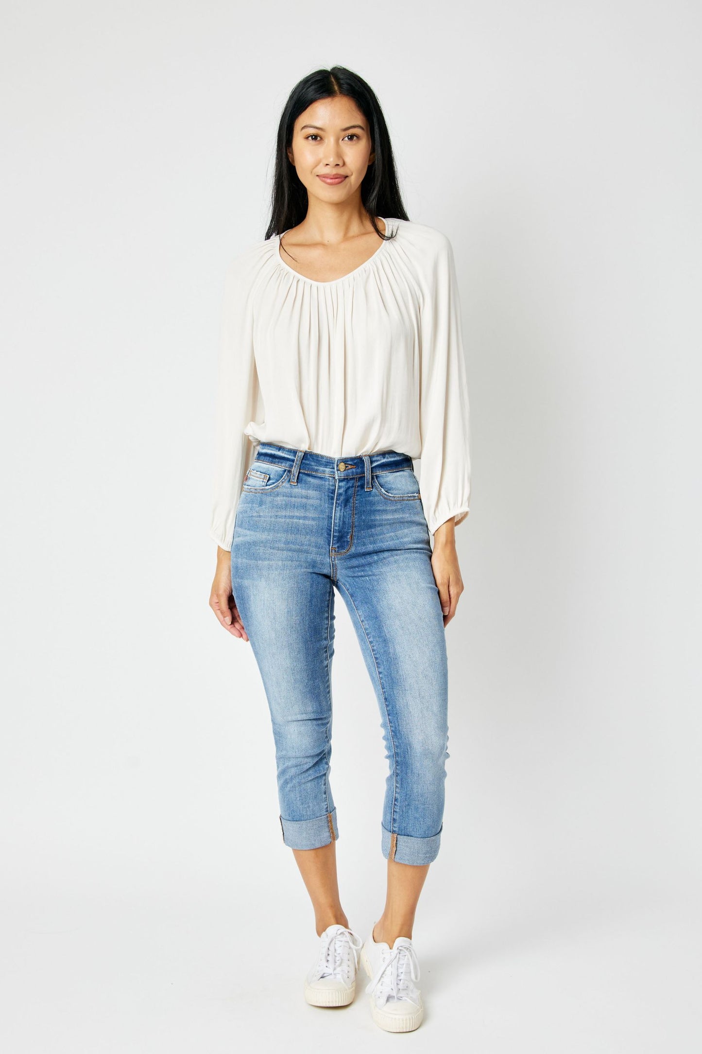 Janie Mid Rise Cuffed Skinny Jean - Milly's Boutique