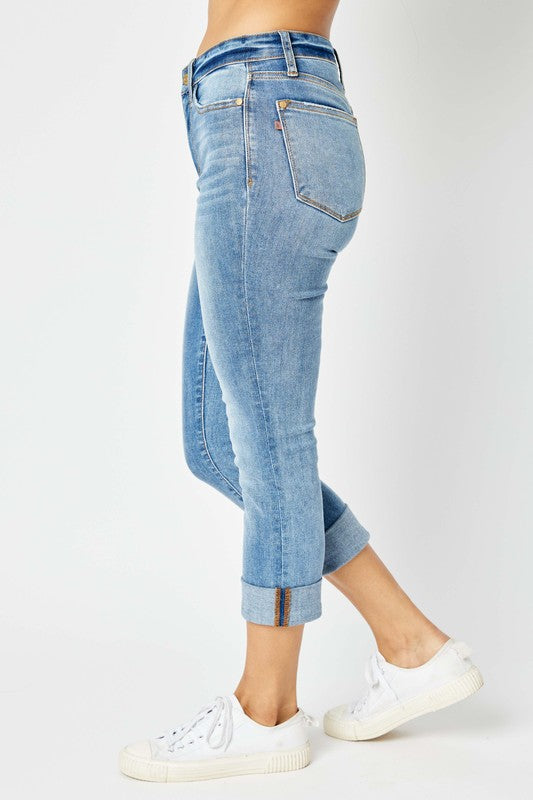 Janie Mid Rise Cuffed Skinny Jean - Milly's Boutique