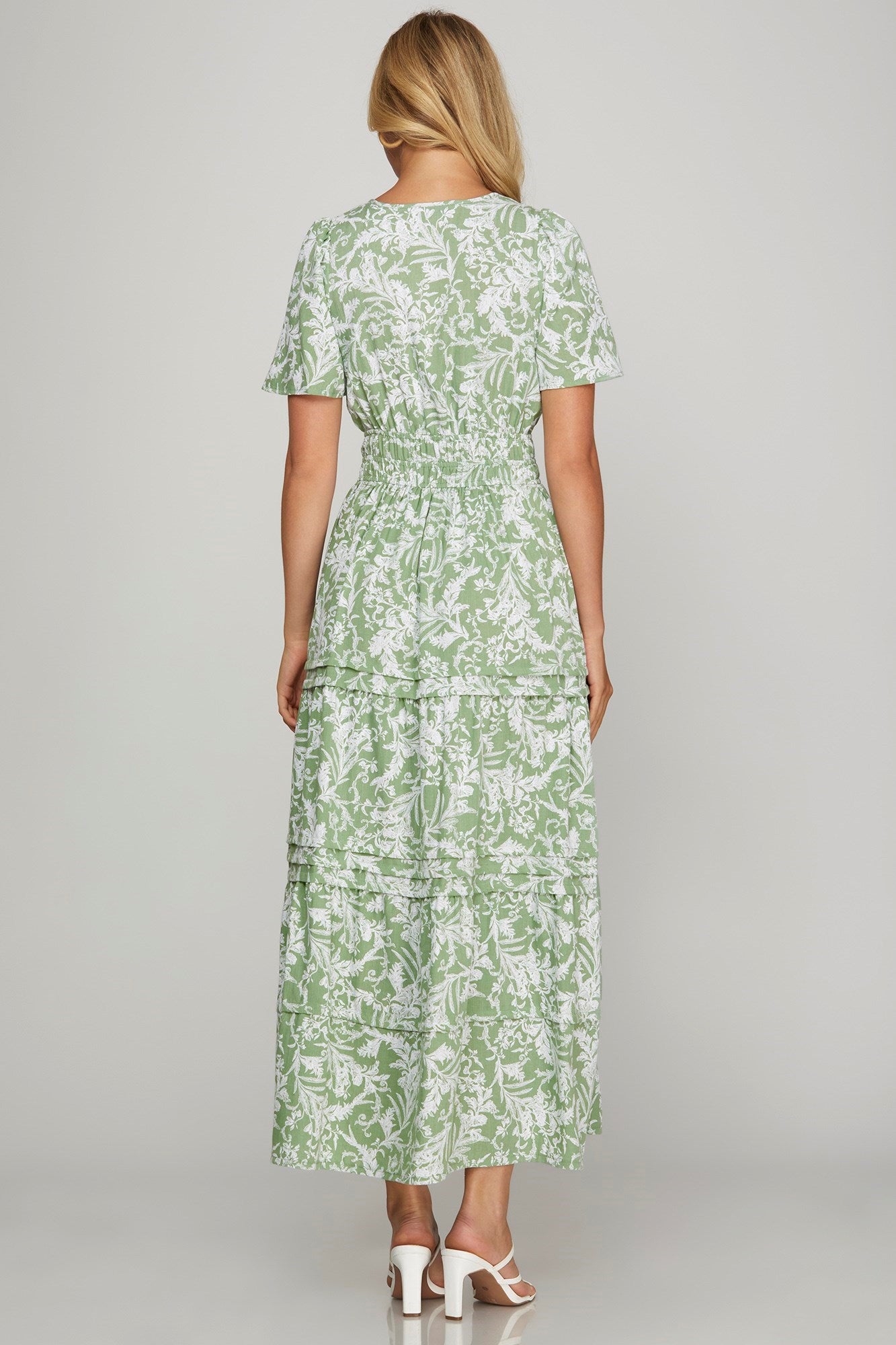 Jena Tiered Pintuck Maxi Dress - Milly's Boutique