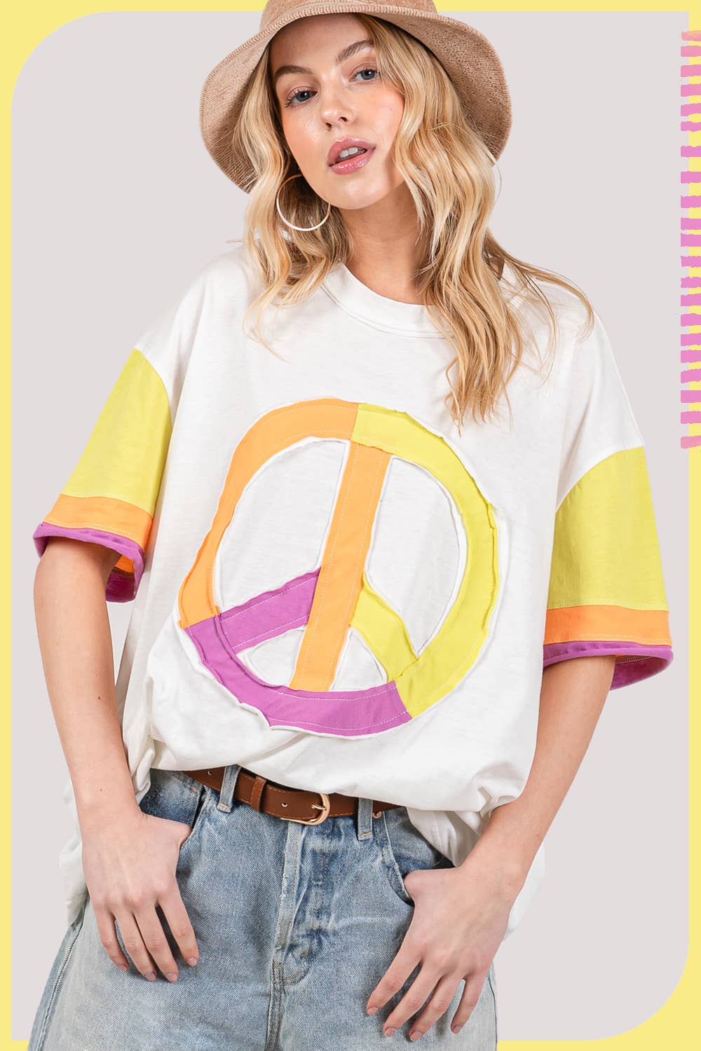 Joni Color block Plus Top - Milly's Boutique