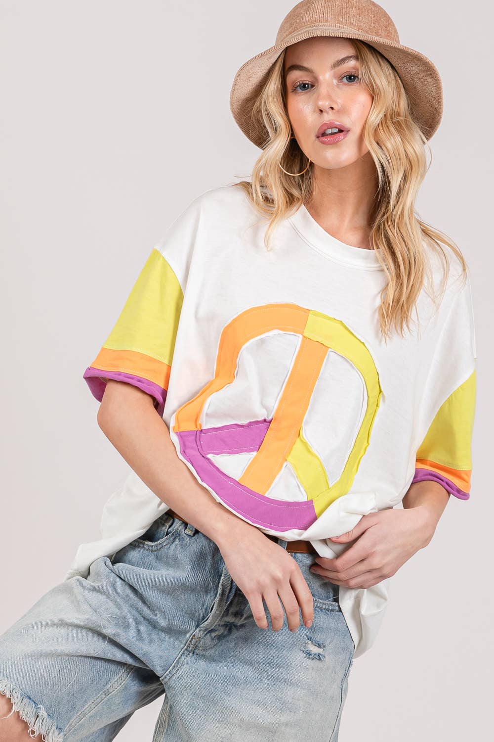 Joni Color block Plus Top - Milly's Boutique