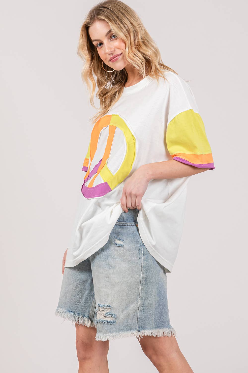 Joni Color block Plus Top - Milly's Boutique