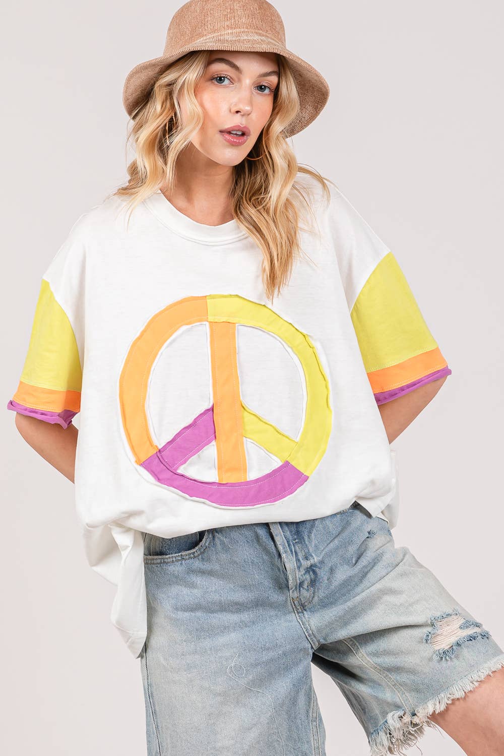 Joni Color block Plus Top - Milly's Boutique