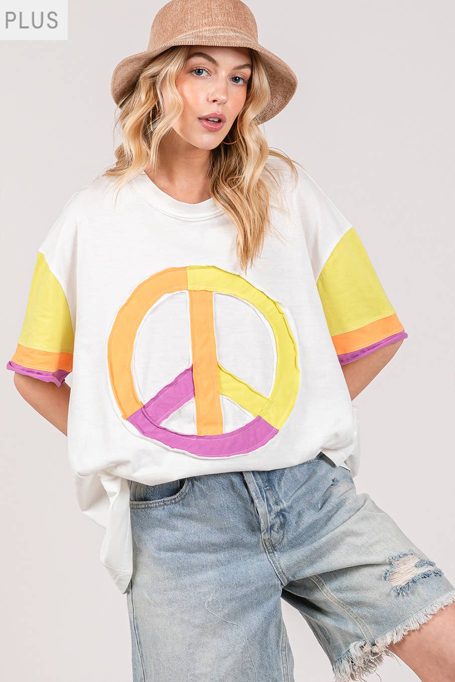 Joni Color block Plus Top - Milly's Boutique