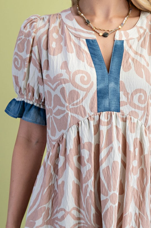 Kate Puff Sleeve Midi Dress - Milly's Boutique