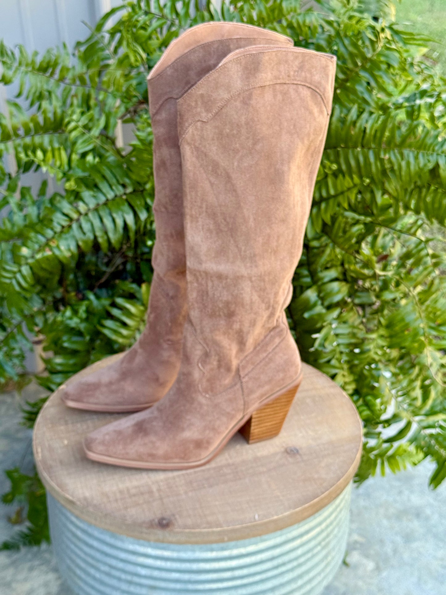 Kendra Suede Tall Boot - Milly's Boutique