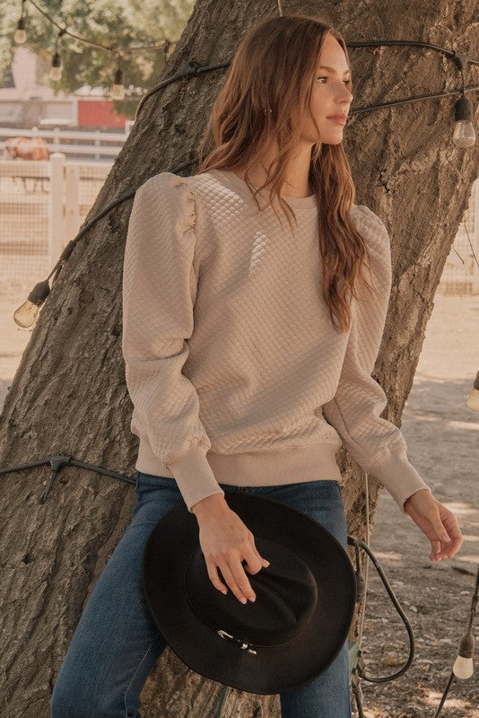 Kensley Textured Top - Milly's Boutique
