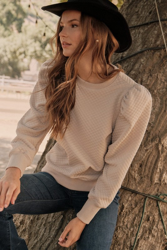 Kensley Textured Top - Milly's Boutique