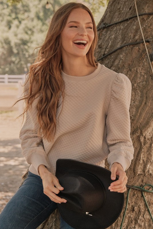 Kensley Textured Top - Milly's Boutique
