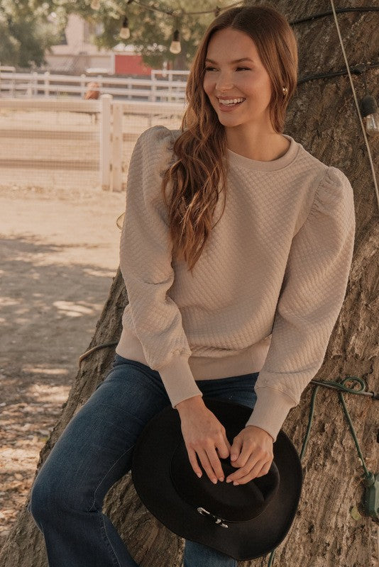 Kensley Textured Top - Milly's Boutique