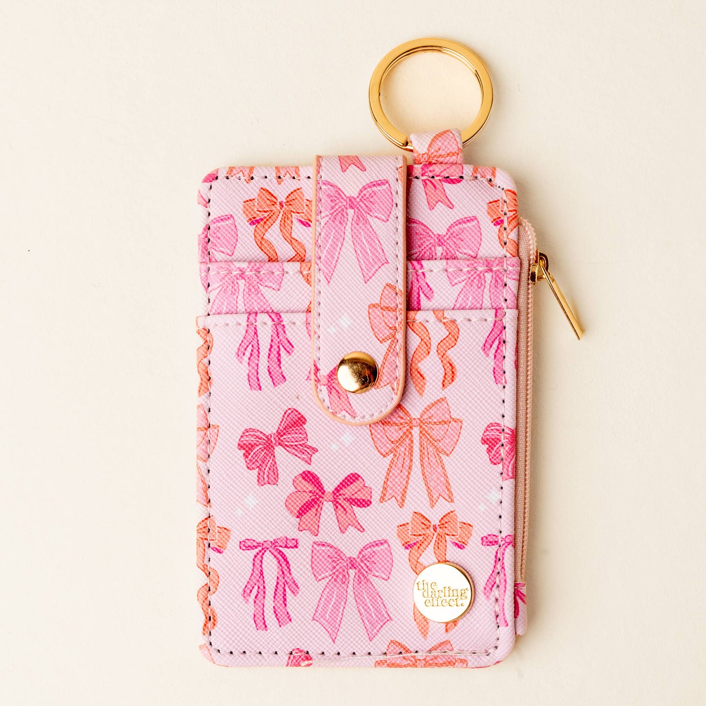 Keychain Wallet-Blushing Bows - Milly's Boutique