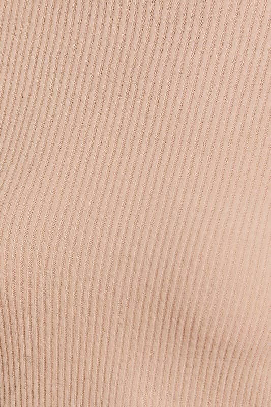 Long Sleeve Lettuce Hem Mock Neck Top - Milly's Boutique