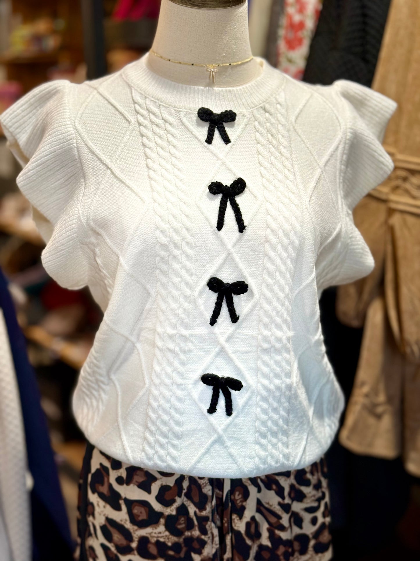 Mary Bow Sweater - Milly's Boutique
