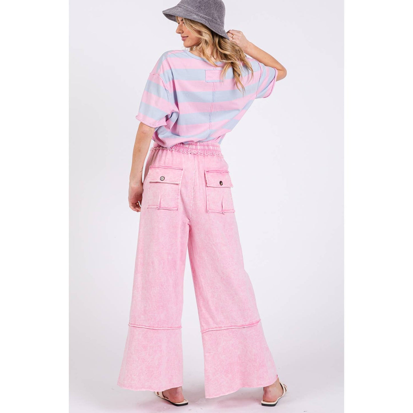 Mineral Washed Terry Pants - Milly's Boutique